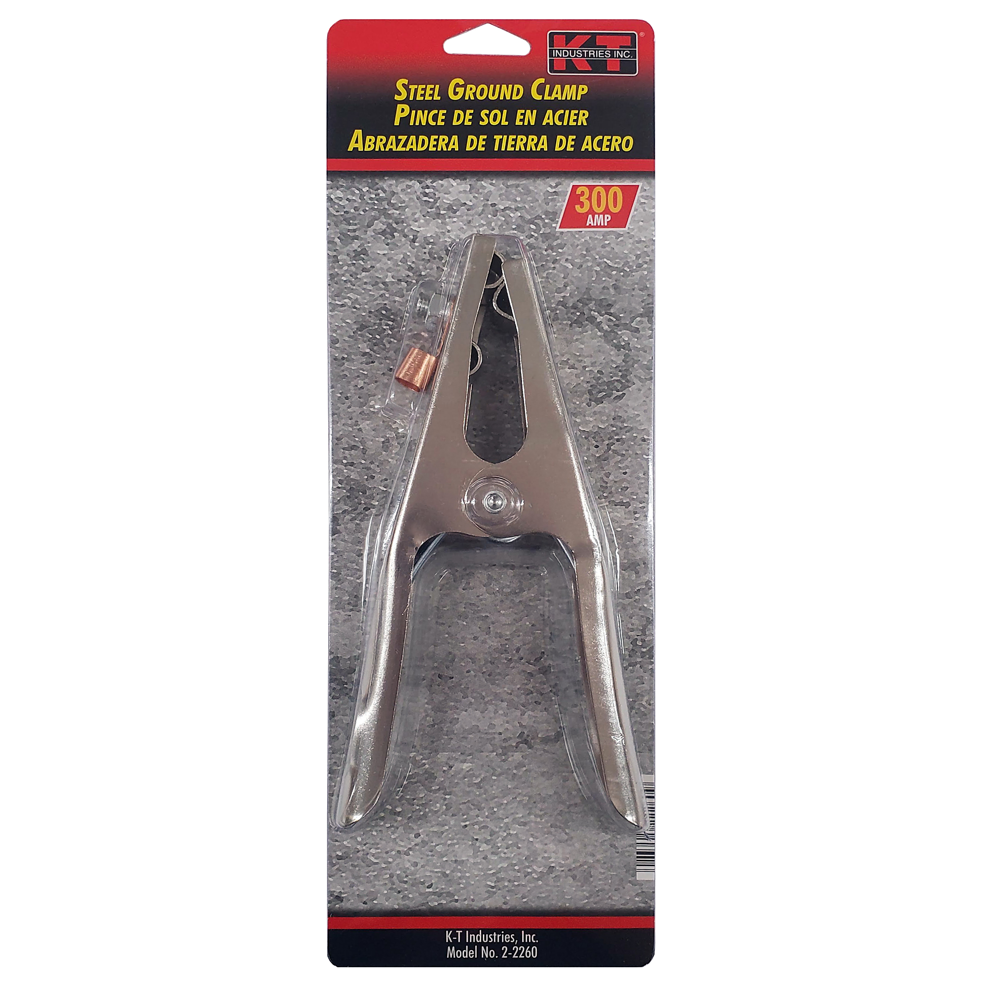 K-T Industries Steel Ground Clamp — 300 Amps, Model# 2-2260